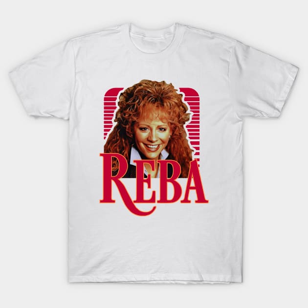 Reba McEntire // 80s Fan Retro REBA T-Shirt by Anisa Wati